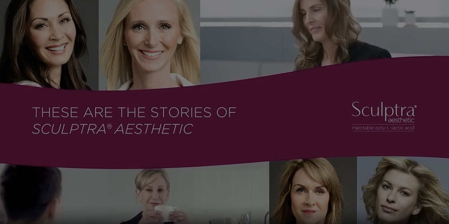 Stories showcasing Sculptra Aesthetic treatments and results.
